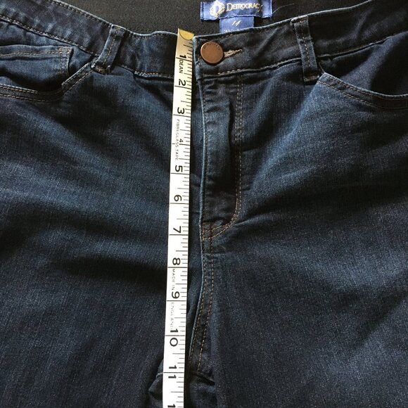 Democracy Dark Blue Denim 'Ab'solution Stretchy Banded Waist Jeans - Picture 14 of 16